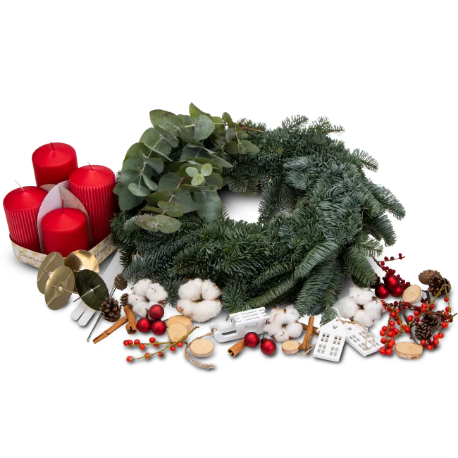 DIY advent wreath kit for home crafting